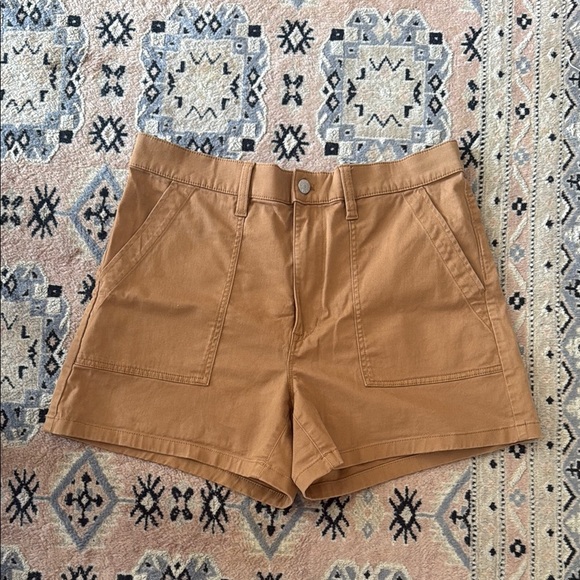 J. Crew Factory 30 Tan High Waist Shorts NWOT - Picture 1 of 3